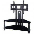 Legend FS202 Glass on Metal Plasma or LCD Stand in BLACK