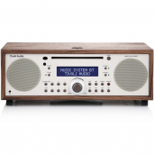 Tivoli Audio HI-FI Music System AM/FM Aux-In w Bluetooth, CD Player & Clock Radio WALNUT