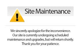 The site is currently down for maintenance. Please come back later.