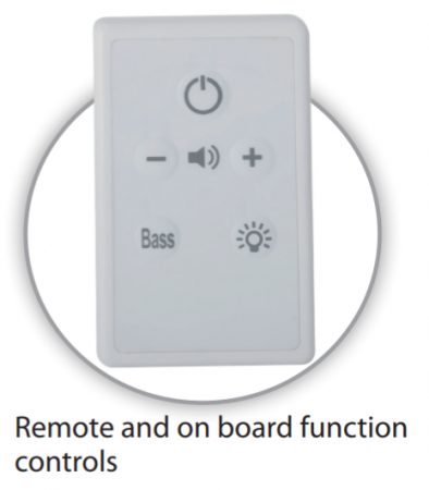 Description image for Omage QW1B Solar-Power Portable Outdoor Wireless Speaker WHITE