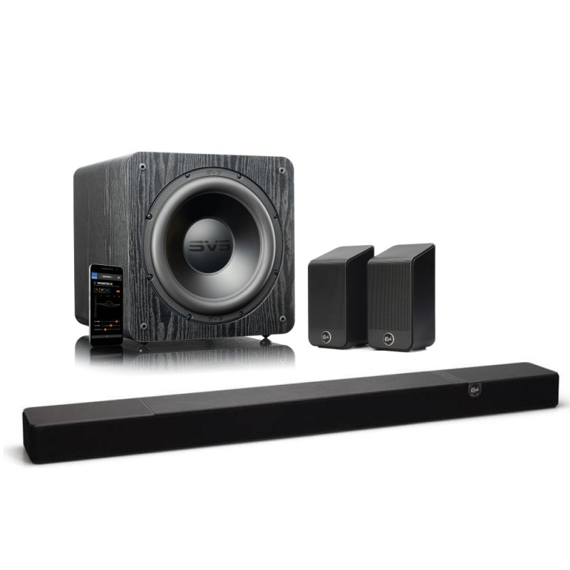 Klipsch Flexus CORE 200 & SURR 200 Dolby Atmos Home Theatre System with SVS SB-2000 PRO Subwoofer BLACK