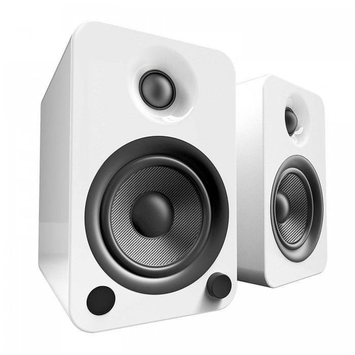 Kanto YU4GW 70W (RMS Power) Powered Speakers w/ Bluetooth & Preamp GLOSS WHITE - Open Box - Click Image to Close