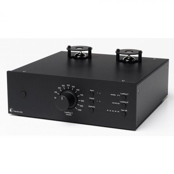 Pro-Ject Tube Box DS2 High-End MM/MC Tube Phonostage with 2 Phono Inputs BLACK - Click Image to Close