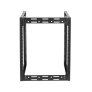 Sanus CFR1615 26-Inch Tall AV Rack 15U Stackable Skeleton Rack BLACK