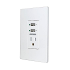 Maestro MWP2 In-Wall AC/Dual USB Outlet