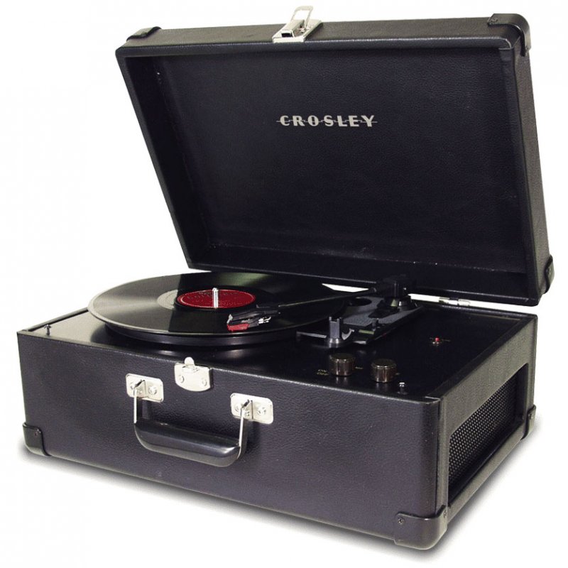 Crosley CR49BK 3-Speed Traveler Turntable BLACK