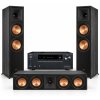 Klipsch & Onkyo 5.1.4 Channel Dolby Atmos Home Theater Speaker and Receiver Bundle BLACK - Open Box