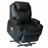 Prime Mounts PMC-LIFT Recliner Motorized Lift-Chair BLACK LEATHER