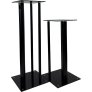 EVOssentials Universal Premium Adjustable Speaker Stands Pair BLACK