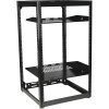 Sanus CFR1620 35-Inch Tall AV Rack 20U Stackable Skeleton Rack BLACK