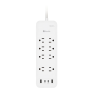 Ultralink ULPSP8P Performance Surge Protector 8 Outlet with USB-C & USB Charging WHITE