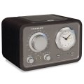 Crosley CR30005A Duet AM/FM Desk Radio (Black)