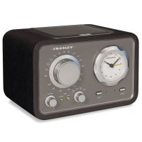 Crosley CR30005A Duet AM/FM Desk Radio (Black)
