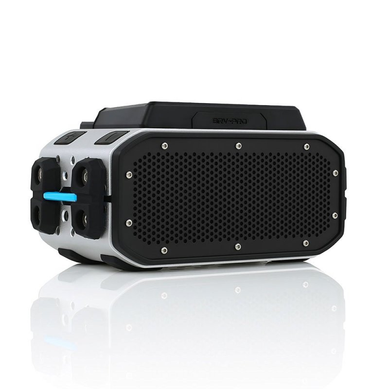 Braven BRV-PRO 'Portable Bluetooth Combo' w/ Battery Pack & Action Mount SILVER