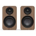 Kanto Living YU4 Passive 2nd Gen Passive Bookshelf Speakers with 1” Silk Dome Tweeter and 4” Abaca-Reinforced Woofer WALNUT