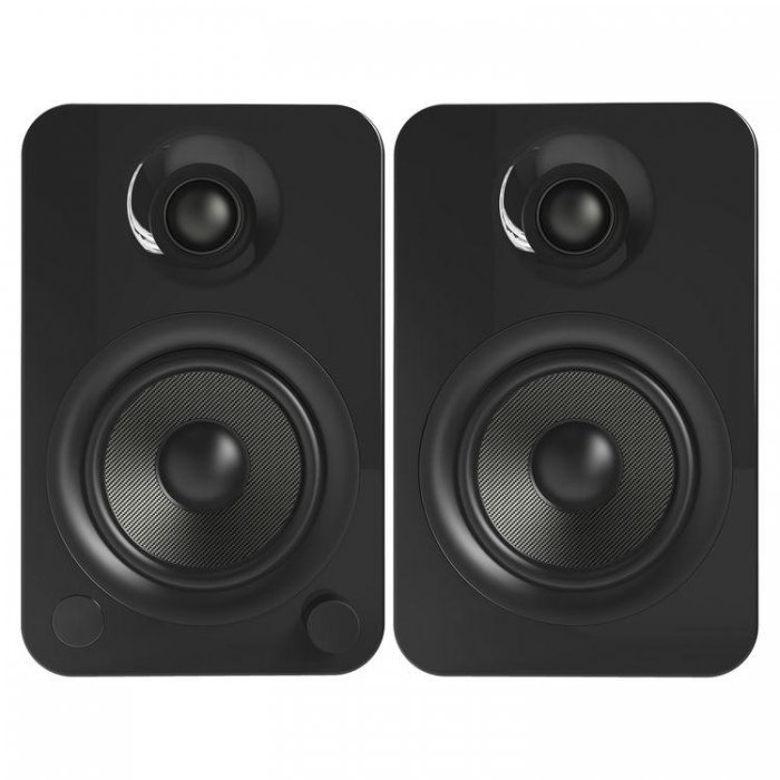 Kanto YU4GB 70W (RMS Power) Powered Speakers with Bluetooth and Phono Preamp GLOSS BLACK - Click Image to Close