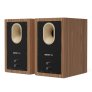 Kanto Living TUK Passive 2nd Gen Passive Speaker System with Air Motion Transformer (AMT) Tweeter and 5.25-Inch Aluminum Concave Woofer MATTE WALNUT W