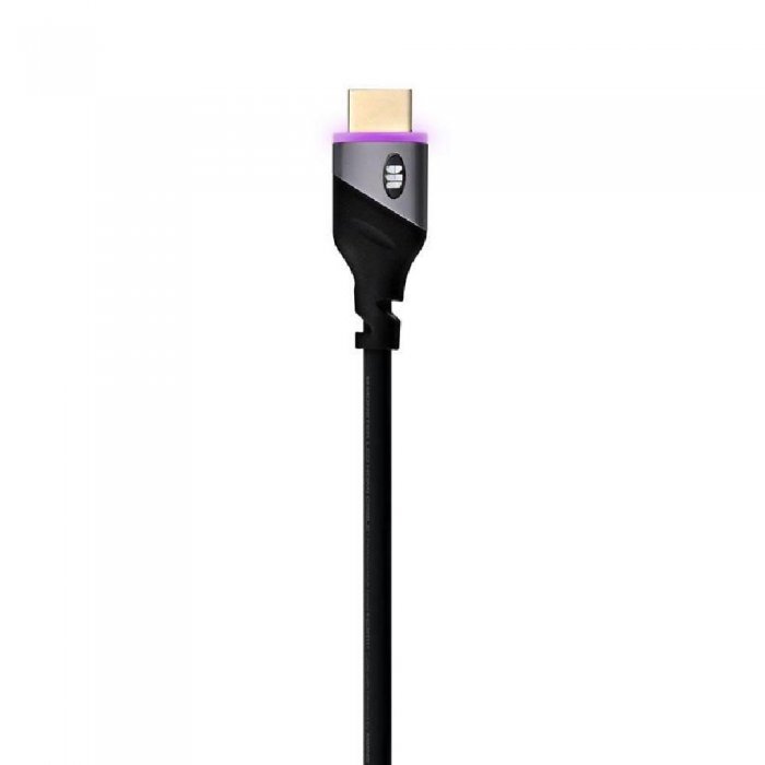 Monster MHV11028PUR Essentials HDMI Cable Lighted PURPLE - 6ft - Click Image to Close