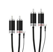 Pro-Ject Connect it Phono RS RCA to RCA Cable with Ground Wire Pure Silver Audio Interconnect Cable 1.23m