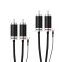 Pro-Ject Connect it Phono RS RCA to RCA Cable with Ground Wire Pure Silver Audio Interconnect Cable 1.23m
