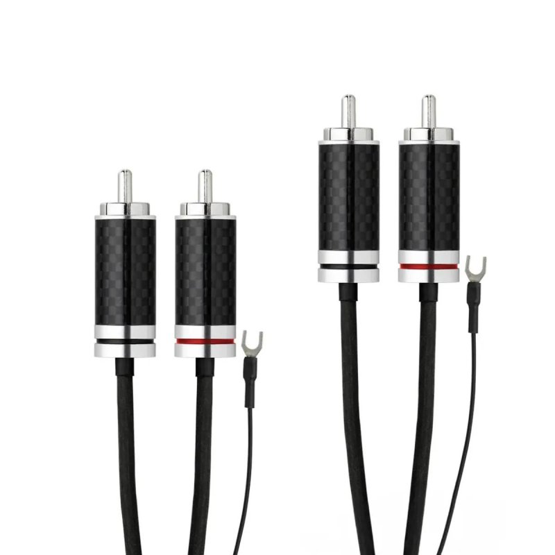 Pro-Ject Connect it Phono RS RCA to RCA Cable with Ground Wire Pure Silver Audio Interconnect Cable 1.23m