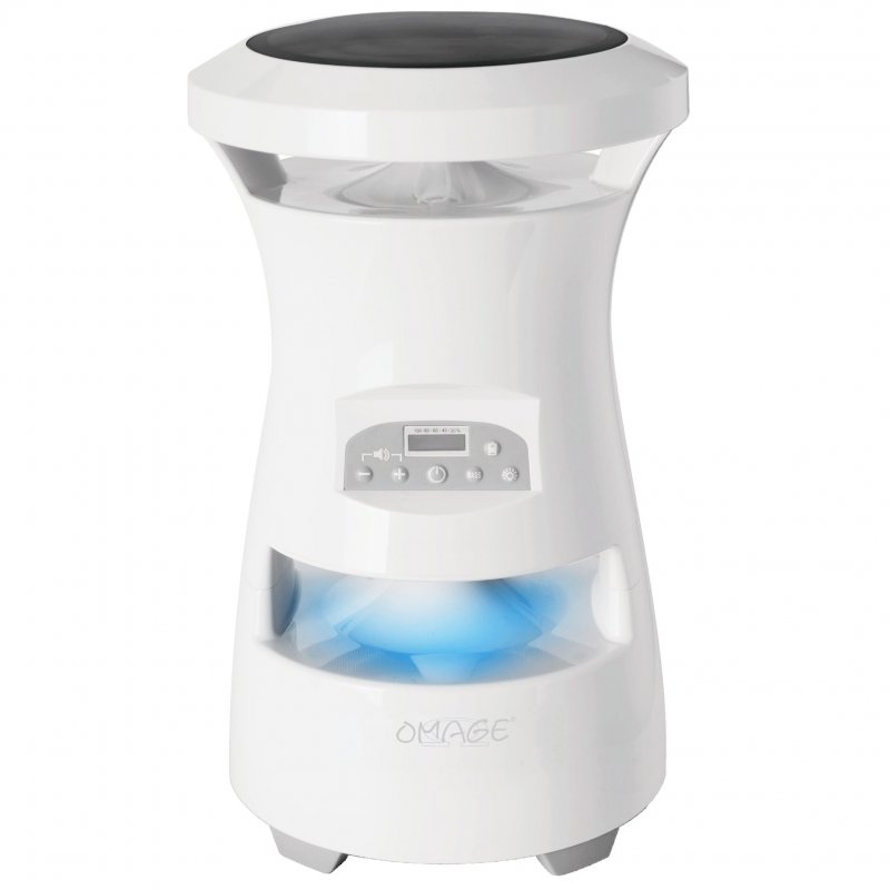 Omage QW1B Solar-Power Portable Outdoor Wireless Speaker WHITE