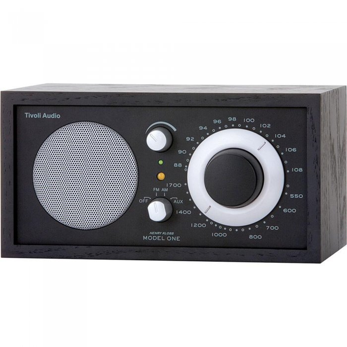Tivoli Audio M1BBS Model One AM/FM Table Radio Black/Black/Silver Grille - Click Image to Close