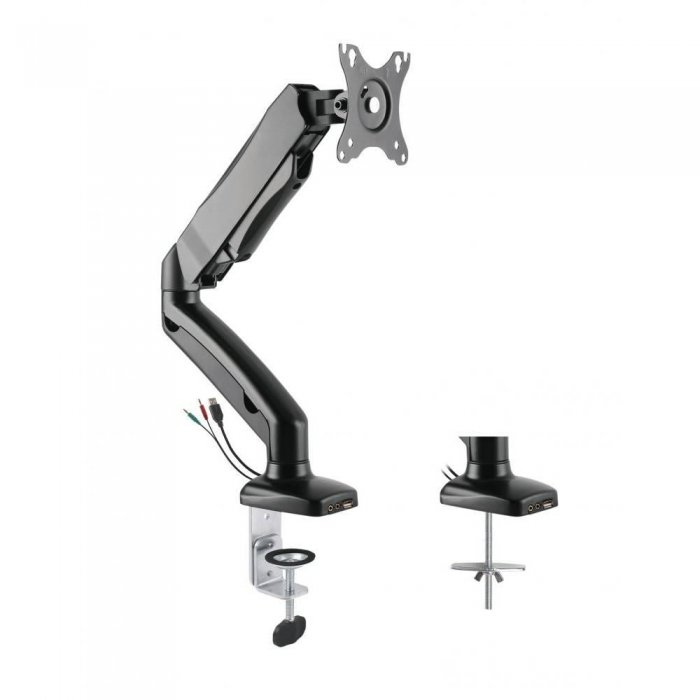 Rocelco MA1 Premium Height Adjustable Single Monitor Arm BLACK - Click Image to Close