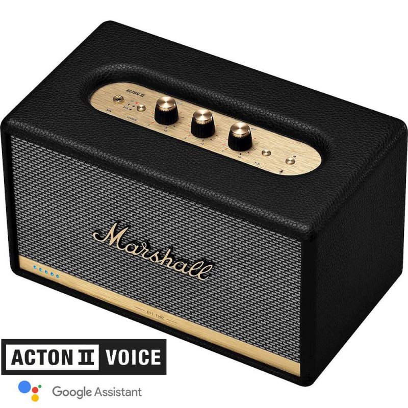 Marshall Acton II Voice Portable Speaker with Google BLACK