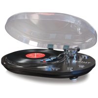 Crosley CR6004A-BK Oval USB Turntable Black