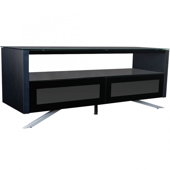 Sonora S68P50N Elegant Euro Design Wood and Glass A/V Stand - Click Image to Close