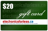 electronicsforless.ca Gift Card : $20.00 Value