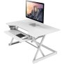Rocelco DADR 40-Inch Standing Desk Converter WHITE