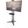 Kanto STM55PL Floor Stand with Adjustable Steel Tray 32-55 Inch TV's