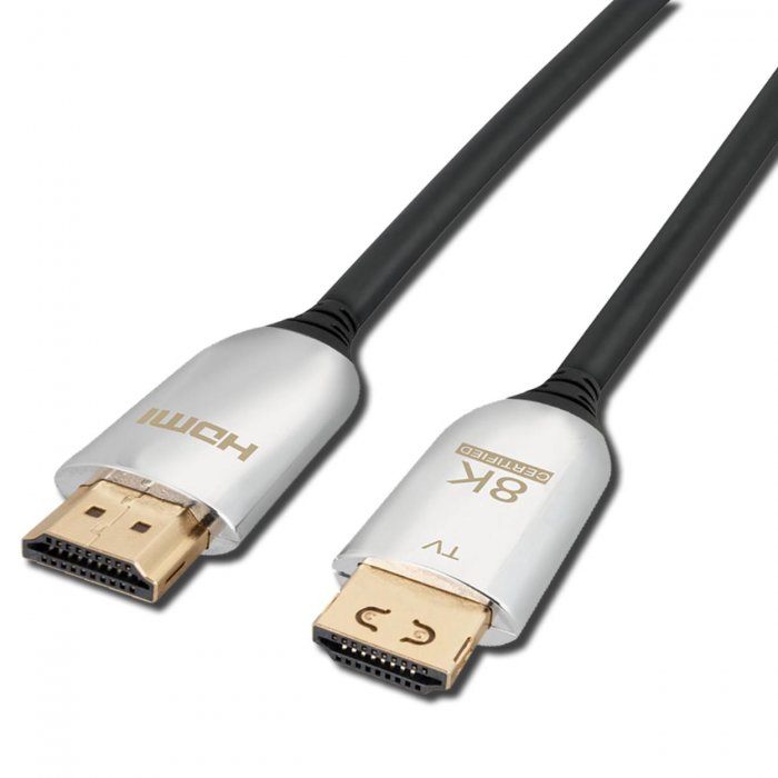 Vanco UHD8K33 Active Optical Certified with Ultra High Speed 8k HDMI Cable 33ft - Click Image to Close