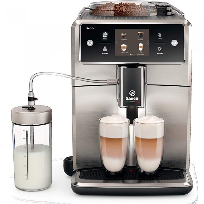 Saeco Xelsis SM7685/04 Super-Automatic Espresso Machine STAINLESS STEEL - Click Image to Close