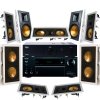 Klipsch Reference Onkyo TX-NR555 "THE CAVE" 7.2 In-Wall Home Theater System BUNDLE