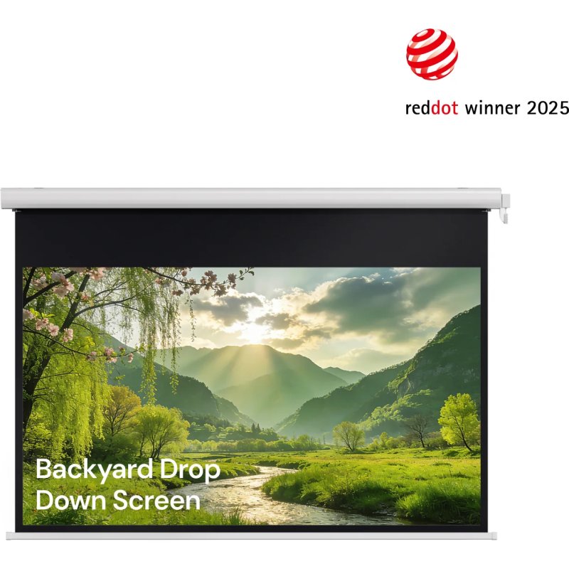 Valerion Backyard Built-in Battery Weather Proof Drop Down Screen 120 Inch Accessory