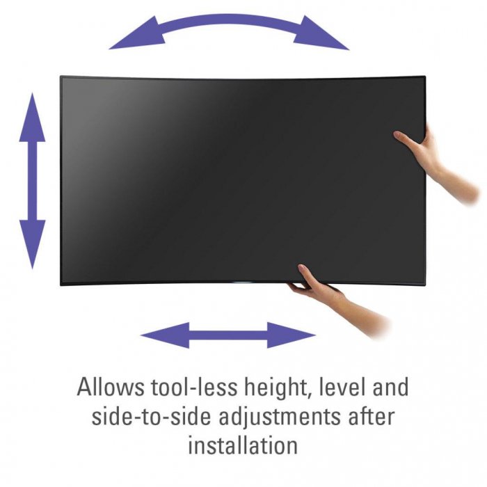 Sanus VLC1 Swivel Mount for 40" - 88" Curved TVs - Click Image to Close