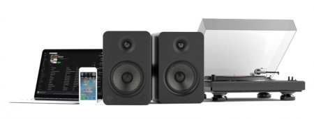 Description image for Kanto YU6WALNUT Powered Bookshelf Speakers WALNUT - Open Box