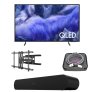 Samsung QEF1 55-inch QLED 4K Smart TV & Sonos Ray Soundbar Home Entertainment Bundle with Kanto Full Motion Wall Mount and XLO HDMI Cable TITAN GRAY/B