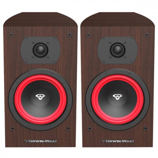 Cerwin Vega LA165 6.5-Inch 2-Way Bookshelf Speaker (Pair) EXPRESSO