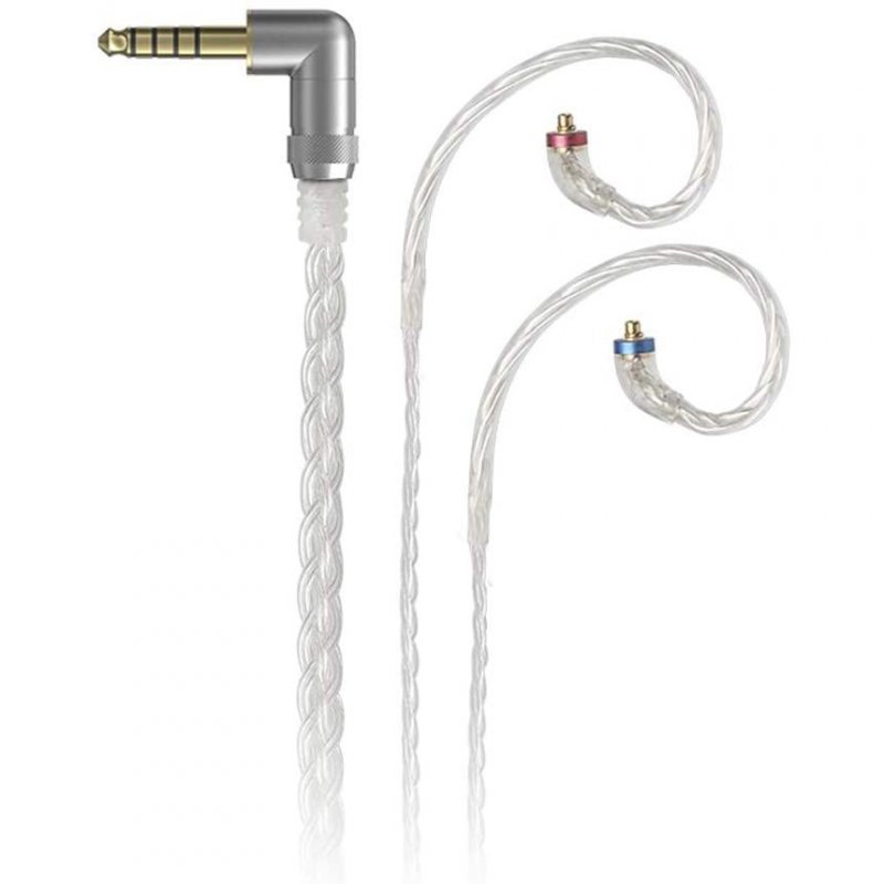 FiiO LC-4.4C 4.4mm 8-Strand Silver-Plated Copper Hand Woven MMCX Earphone Cable