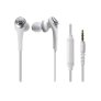 Audio-Technica ATH-CKS550iSWH Solid Bass In-Ear Headphones with Mic WHITE