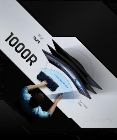 Description image for Samsung LC34G55TWWNXZA 34-Inch Odyssey G5 WQHD 165Hz 1ms Curved Gaming Monitor