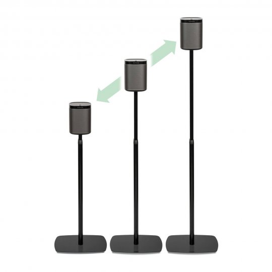 Flexson Adjustable Floorstand for SONOS PLAY:1 BLACK (Each)