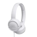JBL Tune 500 On-Ear Headphones with One-Button Remote/Mic WHITE