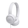 JBL Tune 500 On-Ear Headphones with One-Button Remote/Mic WHITE