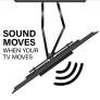 Sanus WSSAFM1-B2 Sound Bar Mount Designed For Sonos Ray BLACK