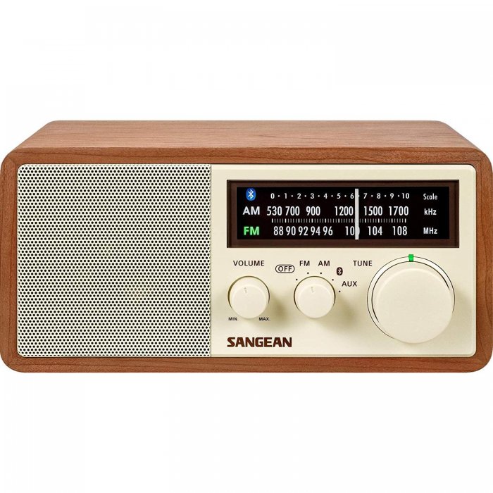 Sangean WR-16 AM/FM Bluetooth Wooden Cabinet Radio RA50562 - Open Box - Click Image to Close